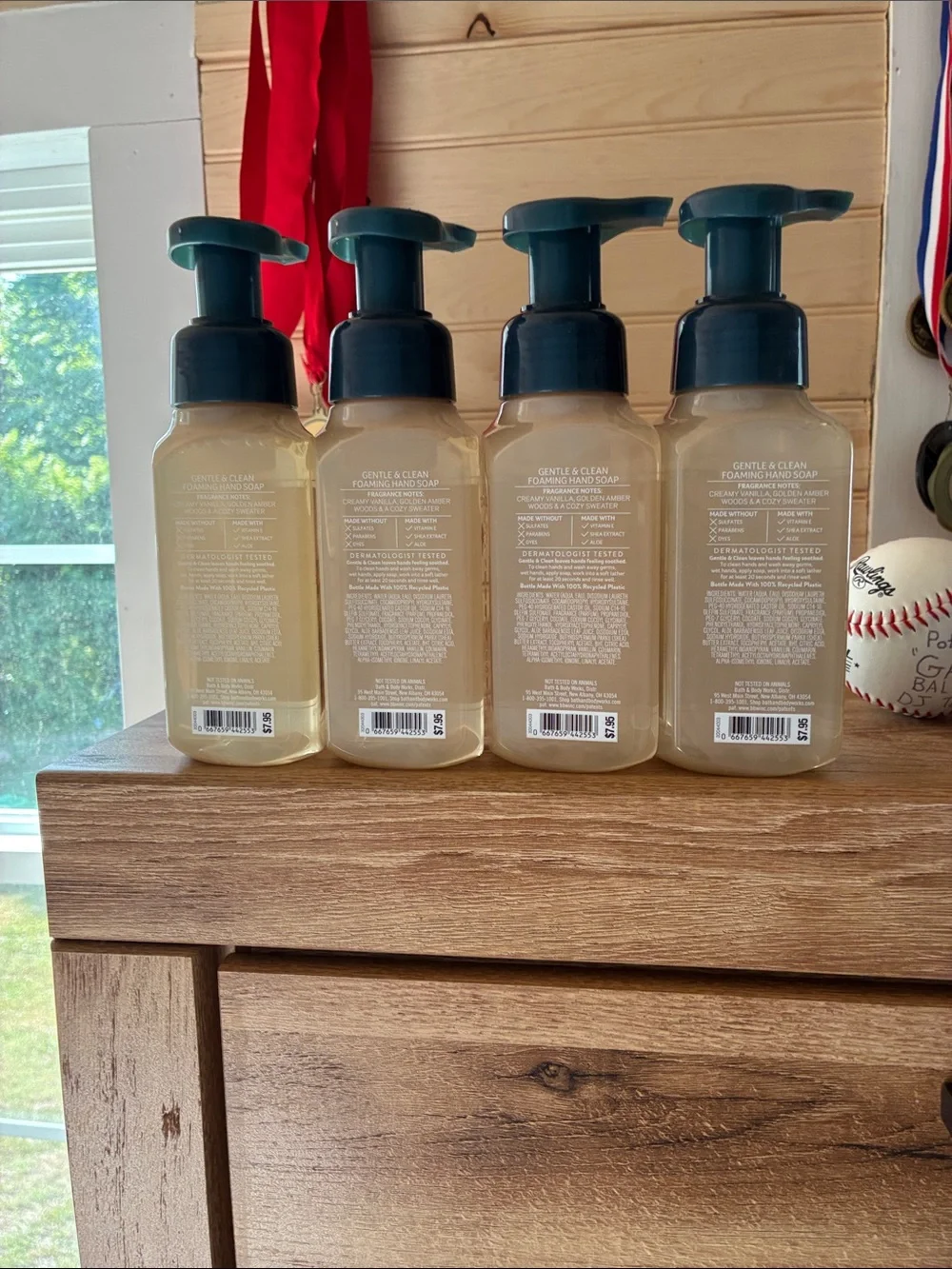 Bath & Body Works Seaside Sweater Foaming Hand Soap - Set of 4 Tan